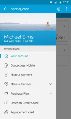 Barclaycard android App screenshot 5